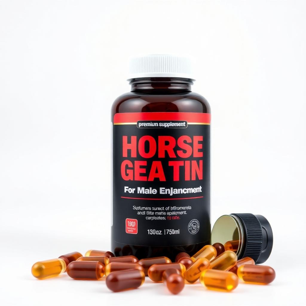 Horse Gelatin For Male Enhancement supplement bottle